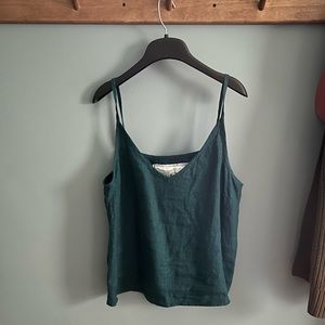 NotPerfectLinen Sorrento Cami in Emerald